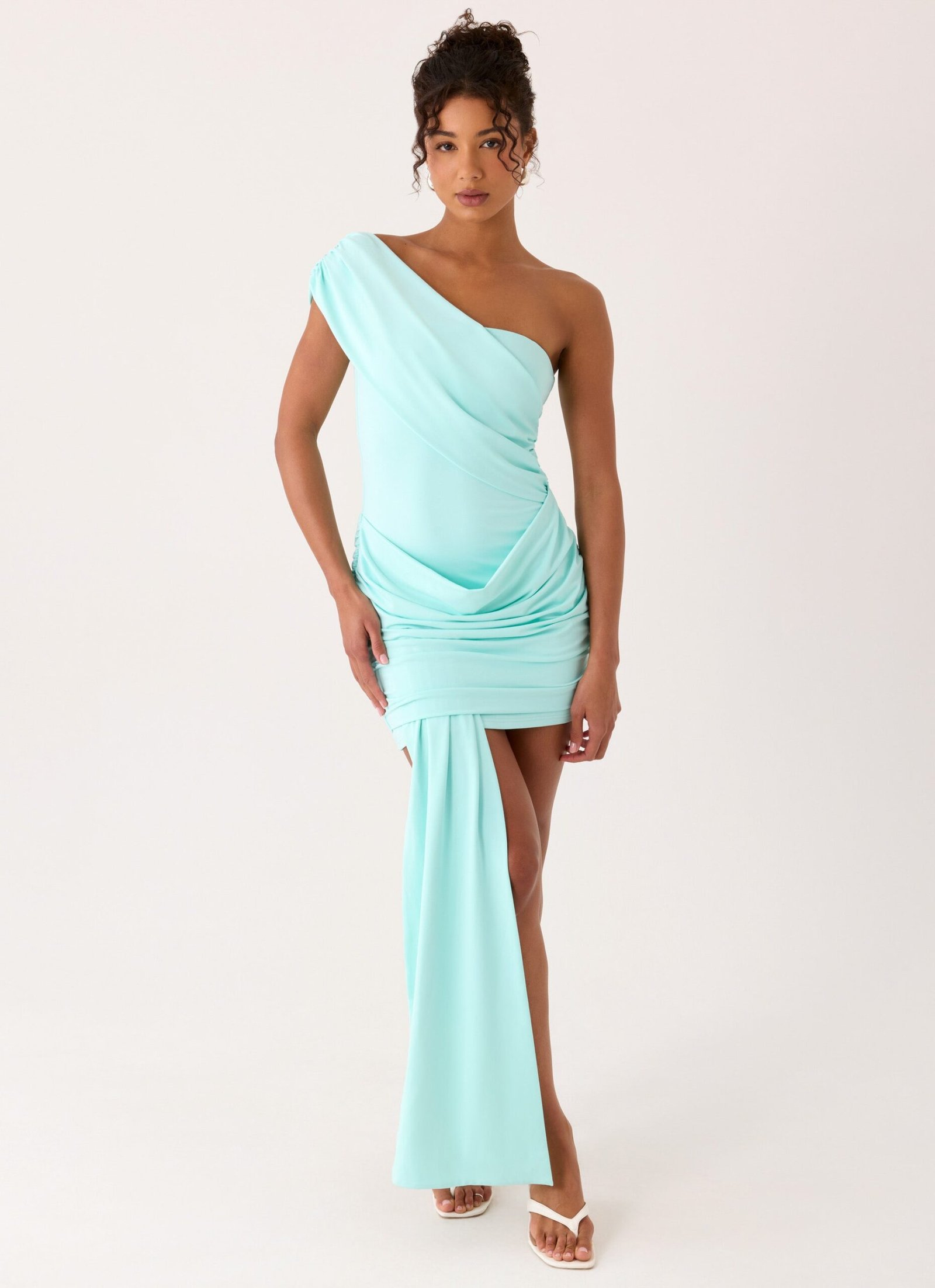 Alizee Mini Dress - Aqua - Image 5