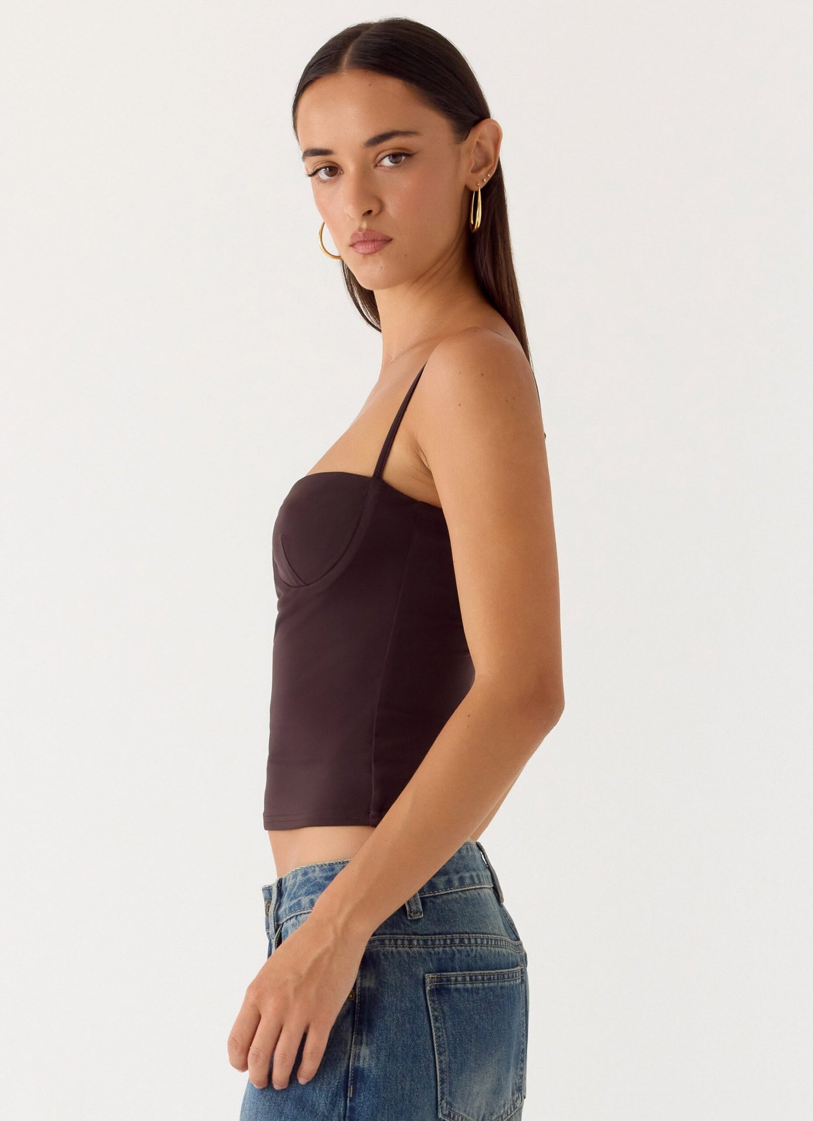 Ame Underwire Top - Chocolate - Image 3