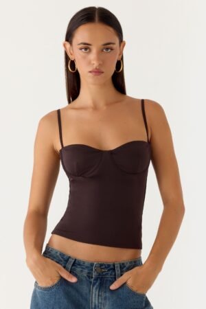 Ame Underwire Top - Chocolate