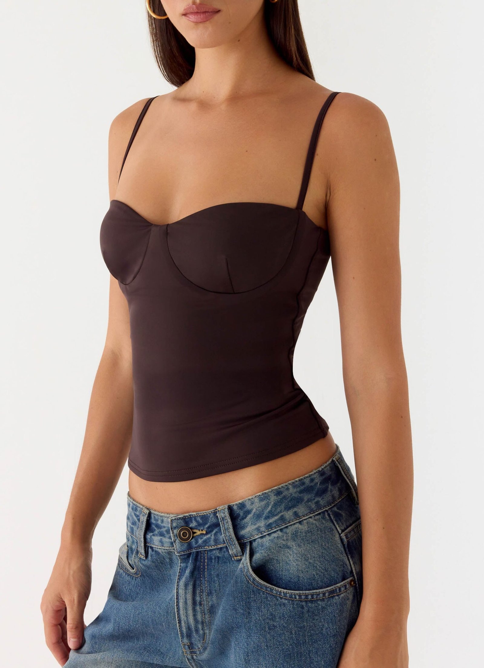 Ame Underwire Top - Chocolate - Image 5