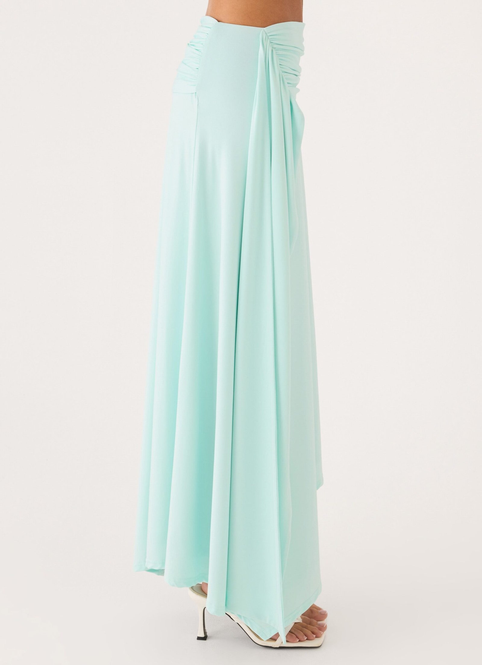 Briege Maxi Skirt - Aqua - Image 3