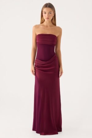Charmaine Maxi Dress - Deep Maroon