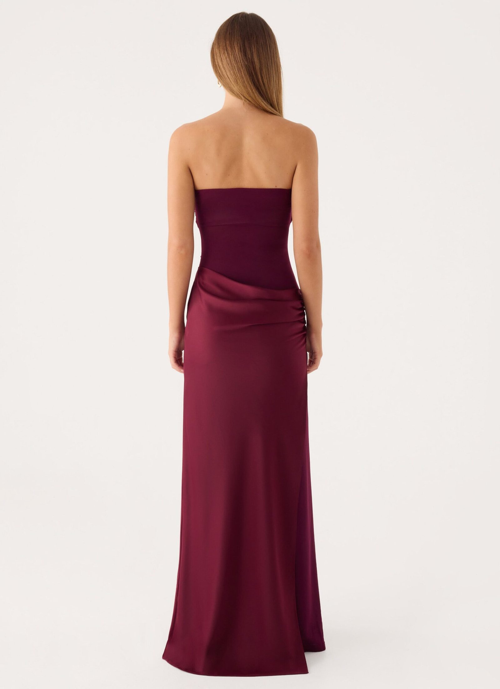 Charmaine Maxi Dress - Deep Maroon - Image 3