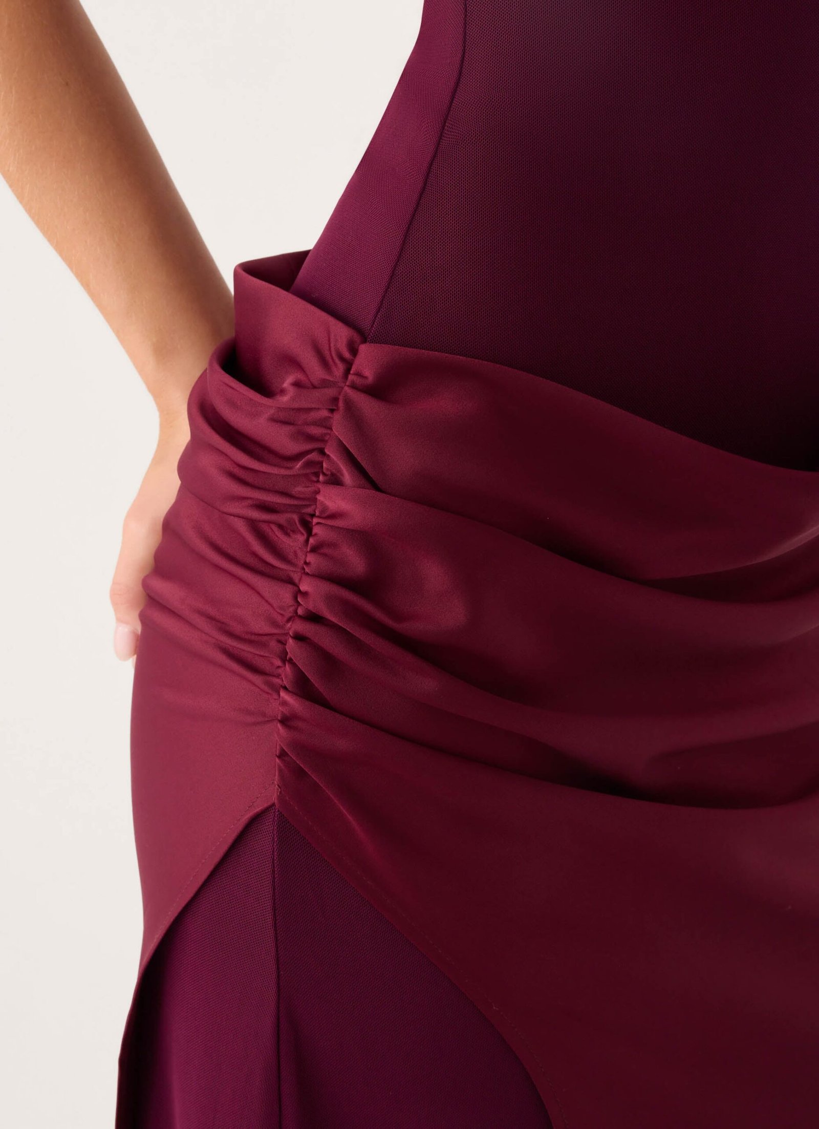 Charmaine Maxi Dress - Deep Maroon - Image 5