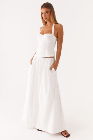 Cheryl Maxi Skirt - White