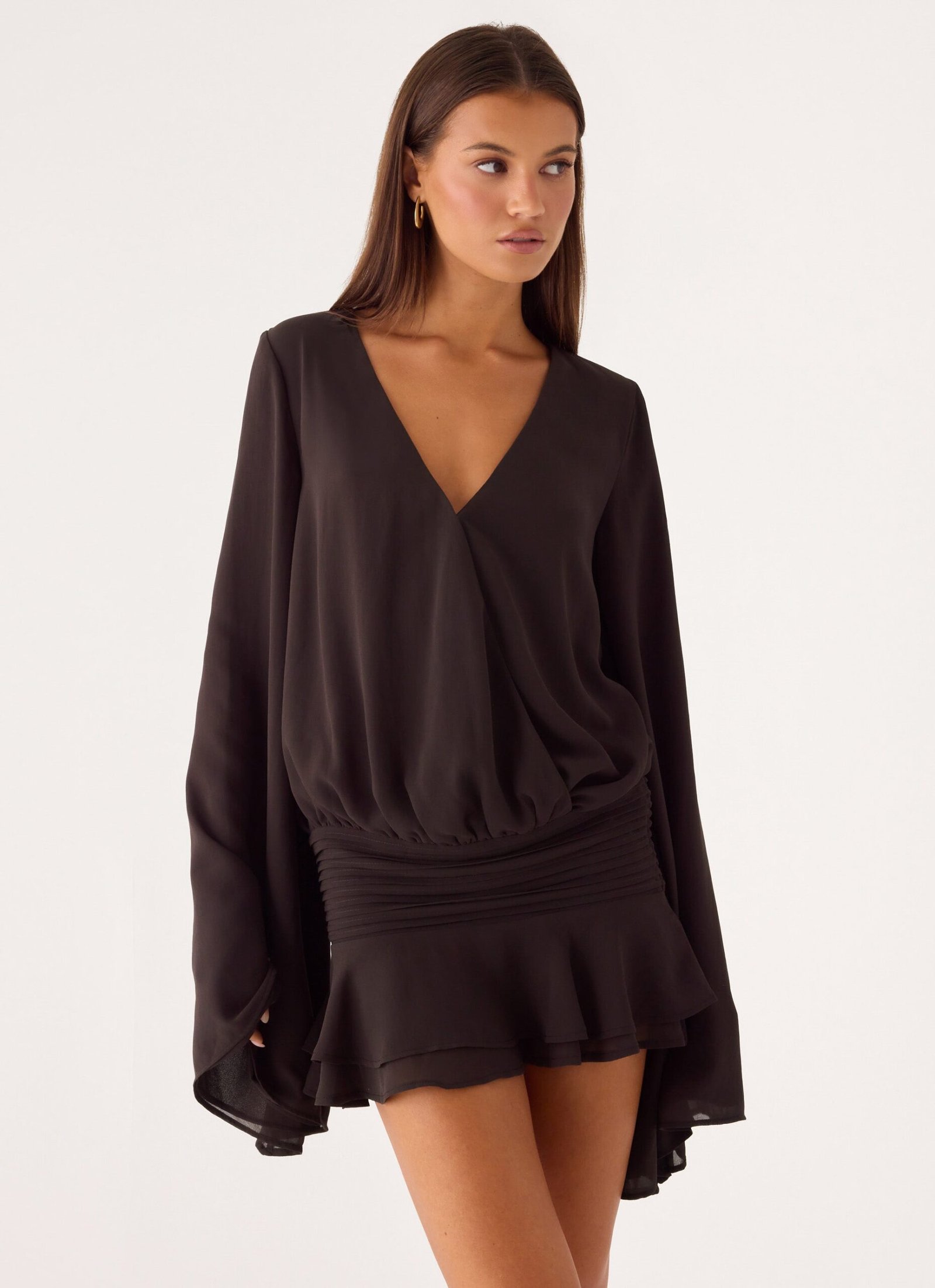 Elisana Mini Dress - Chocolate - Image 6
