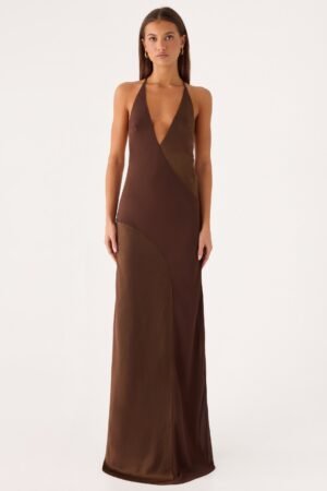 Ellopez Maxi Dress - Chocolate