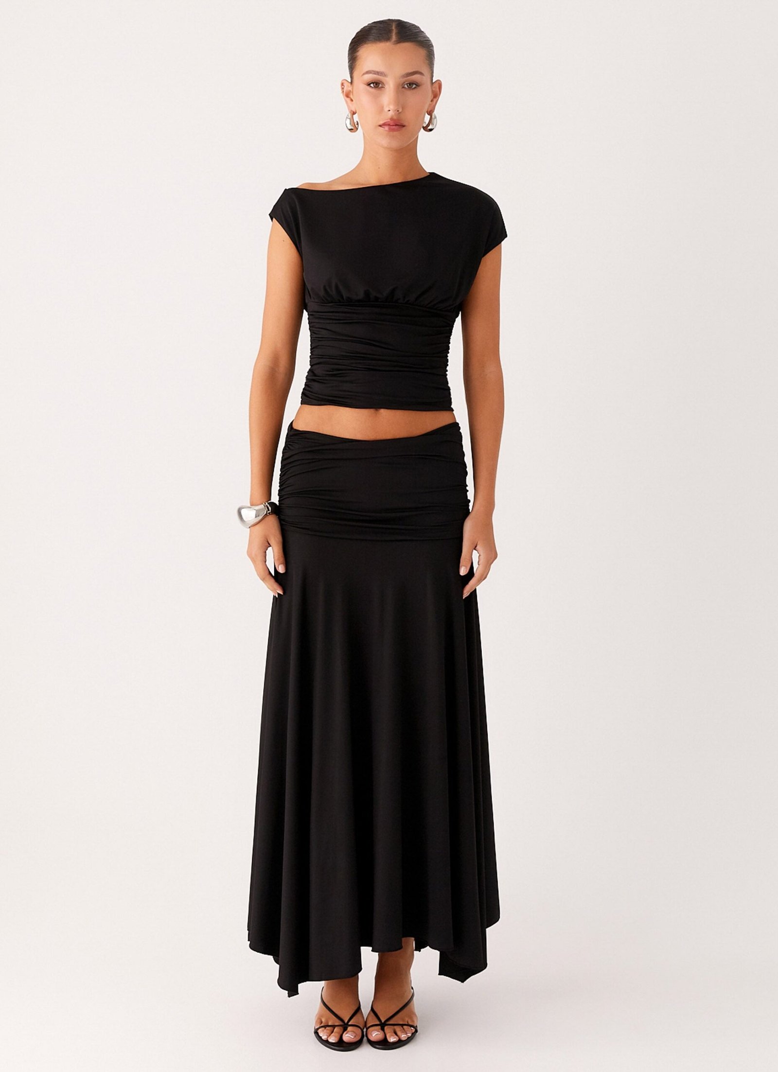 Liana Asymmetrical Top - Black - Image 4