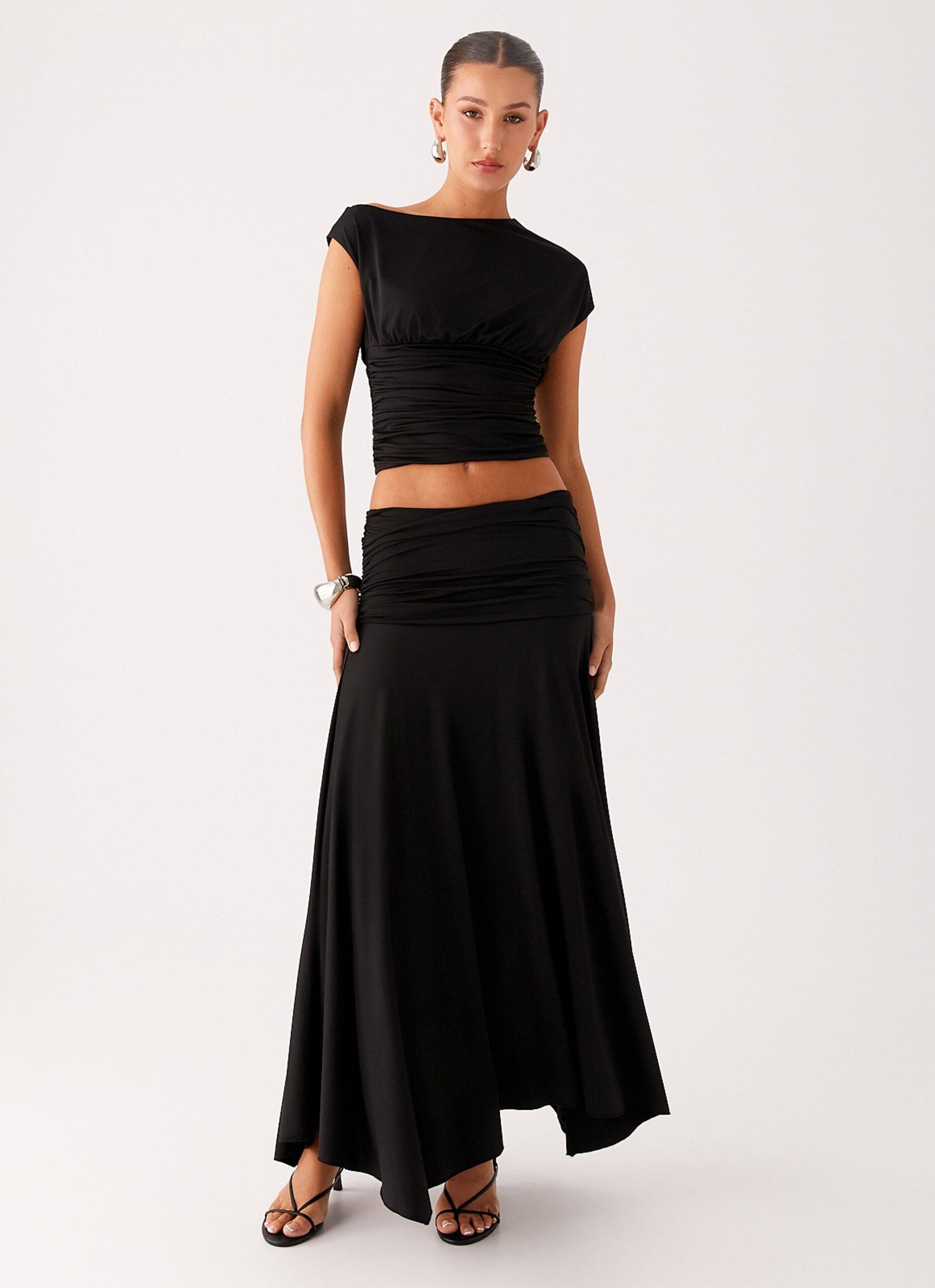 Liana Asymmetrical Top - Black - Image 5