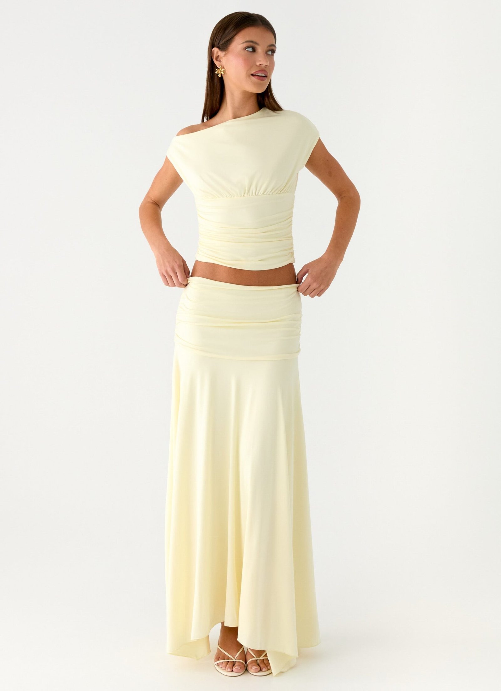 Liana Asymmetrical Top - Yellow - Image 3