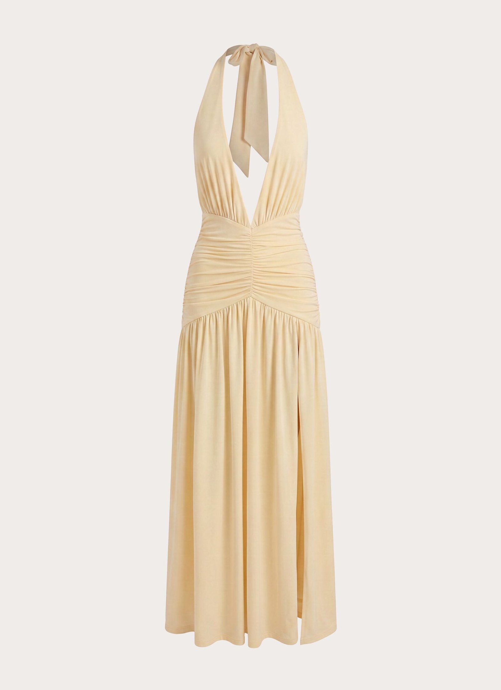 Makena Halter Maxi Dress - Yellow - Image 9