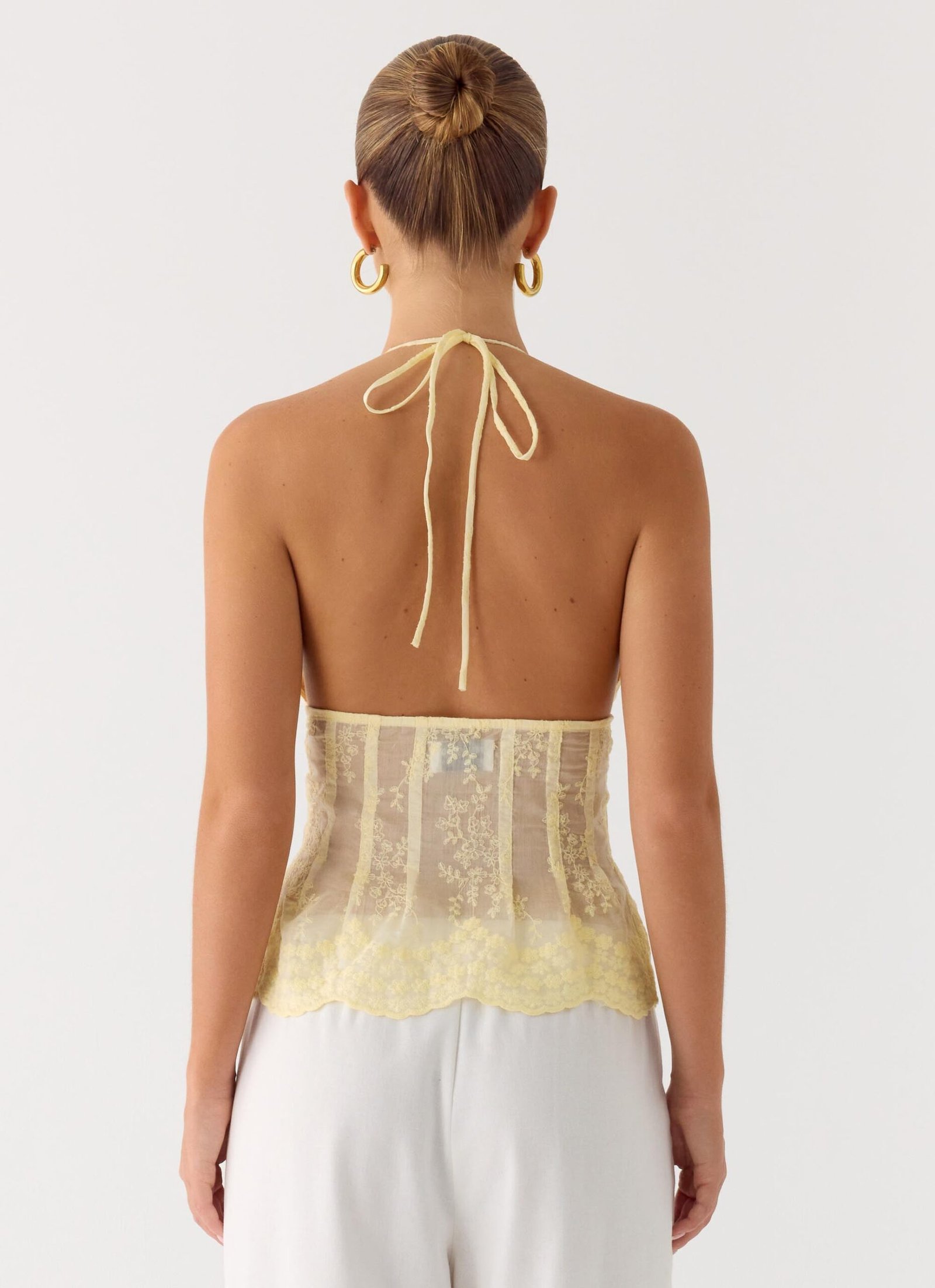 Non Stop Halter Top - Butter Yellow - Image 4