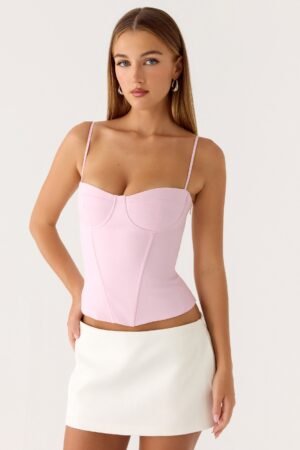 Tayana Corset Top - Pink