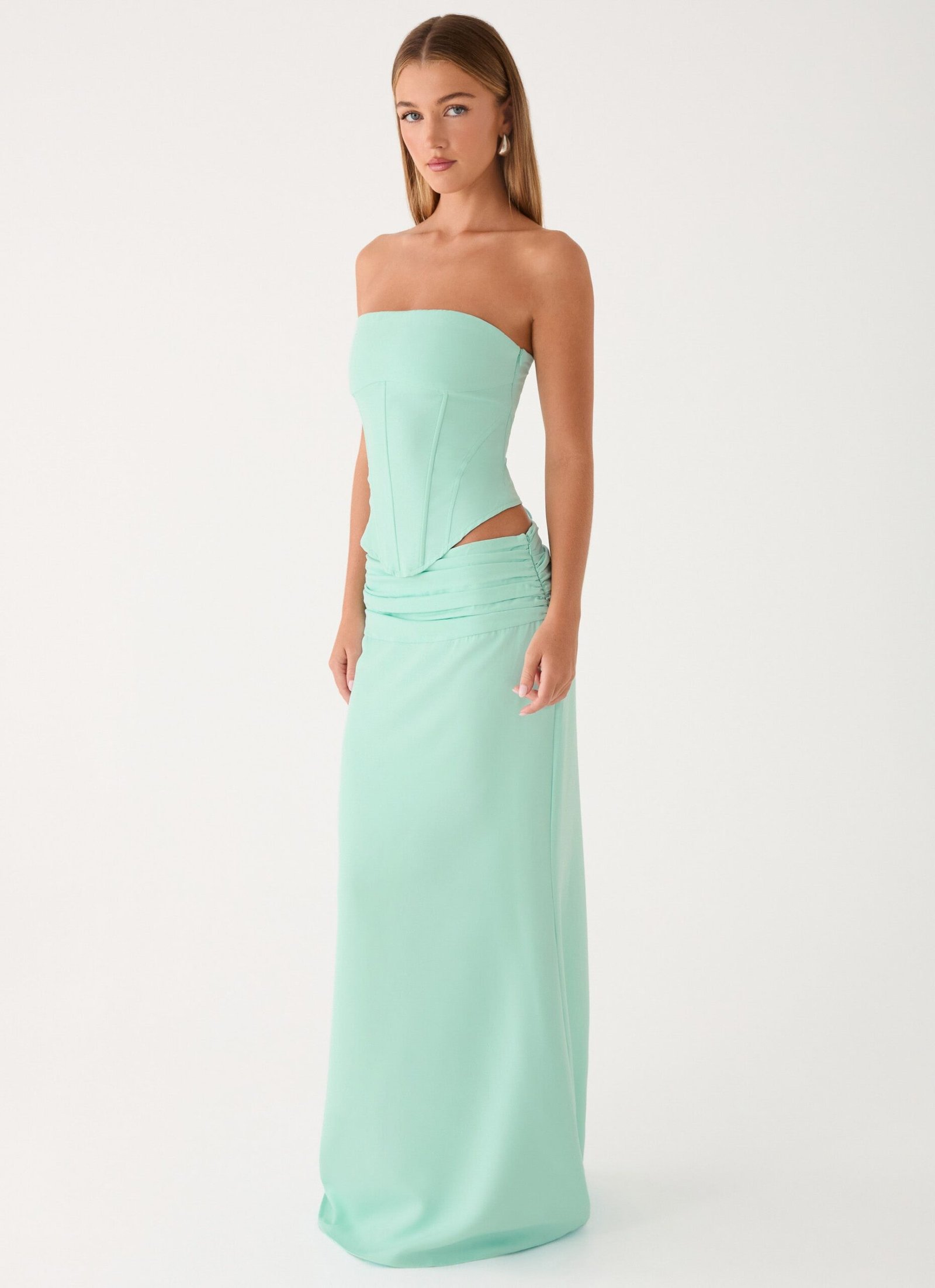 Tillie Corset Top - Aqua - Image 4