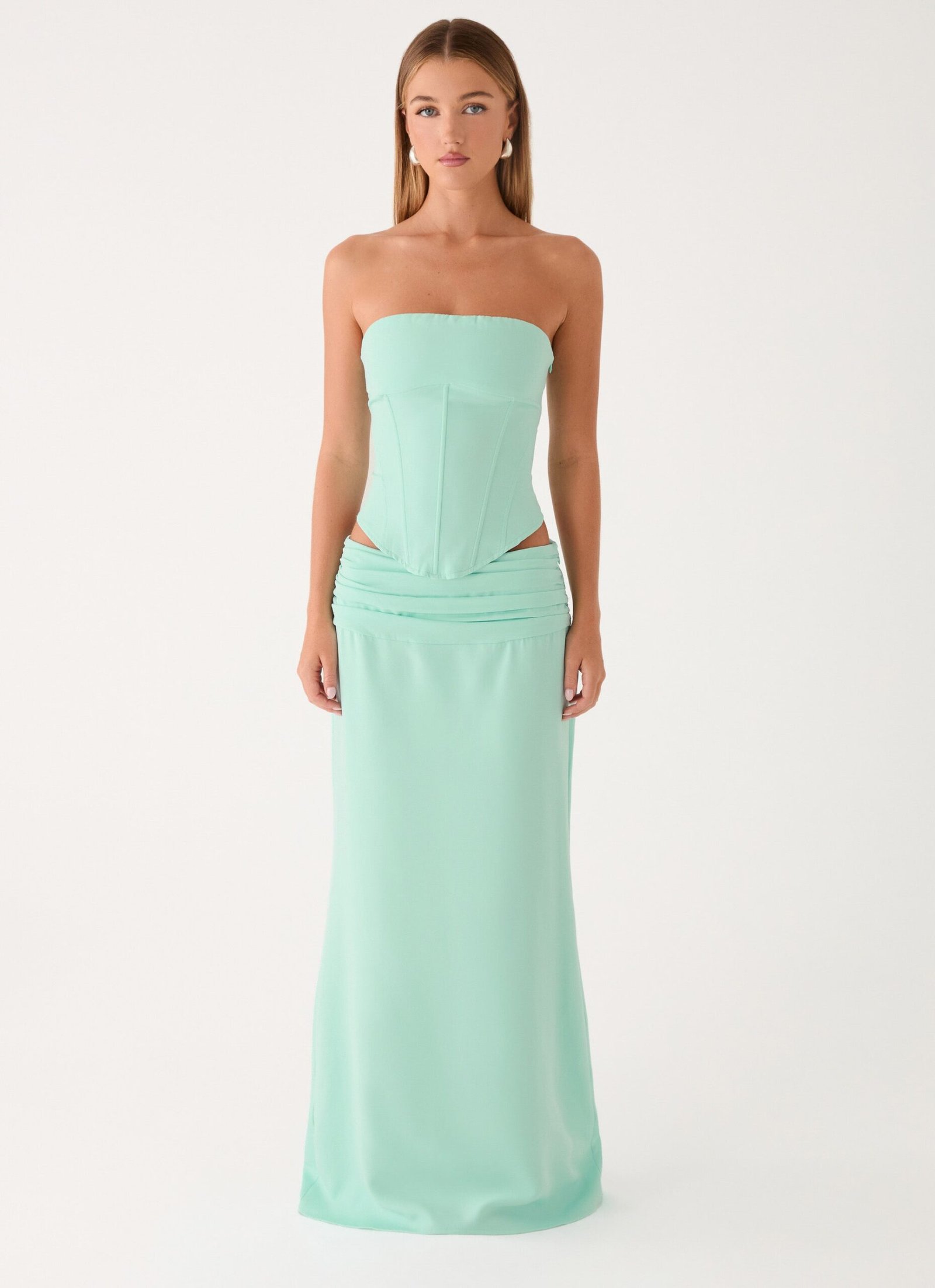 Tillie Corset Top - Aqua - Image 6